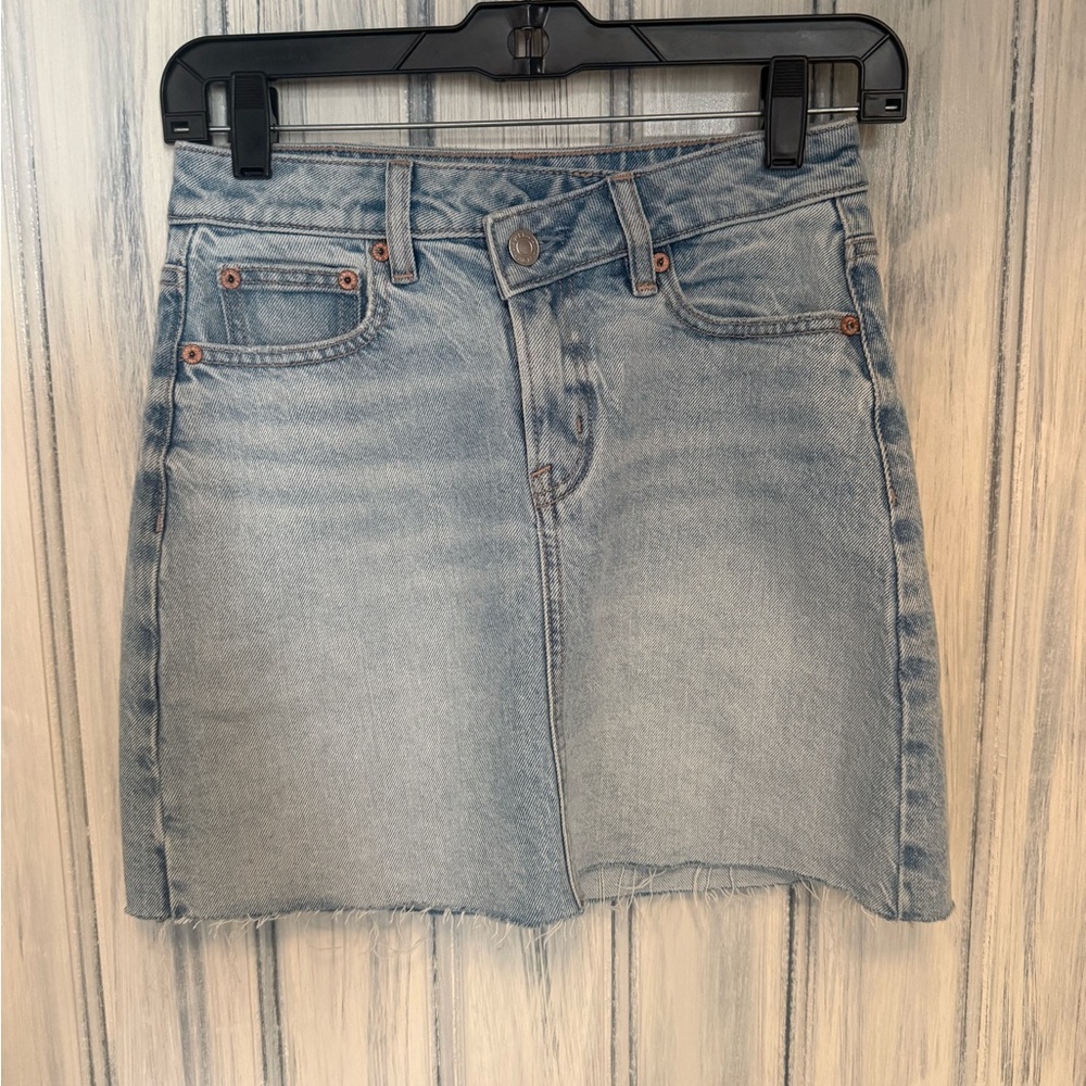 American Eagle Outfitters Light Blue Denim Mini Skirt